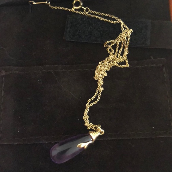 Tiffany Paloma Picasso Amethyst Olive necklace